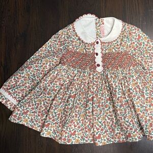 La Coqueta Floral Long Sleeve Dress